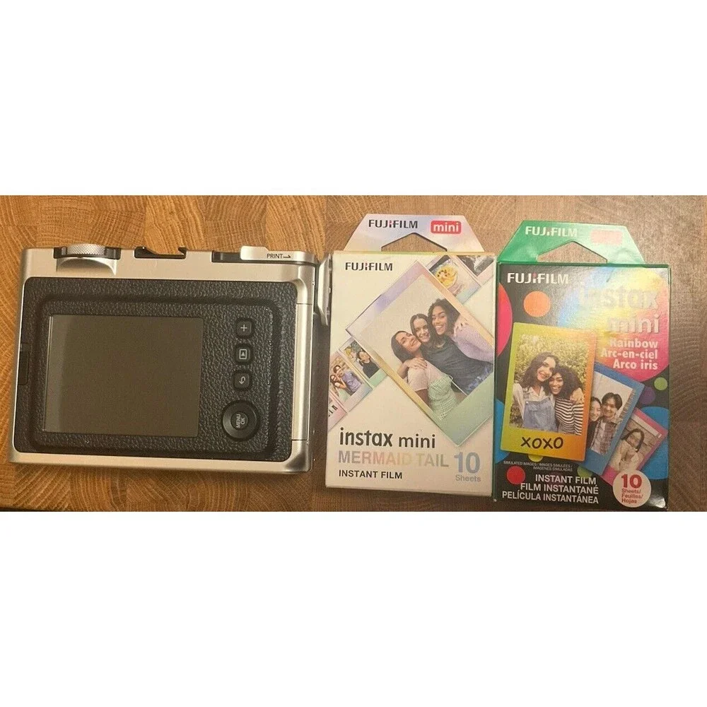 Fujifilm Instax Mini EVO Hybrid Instant Camera | Black + 2 Pack of Films!!!